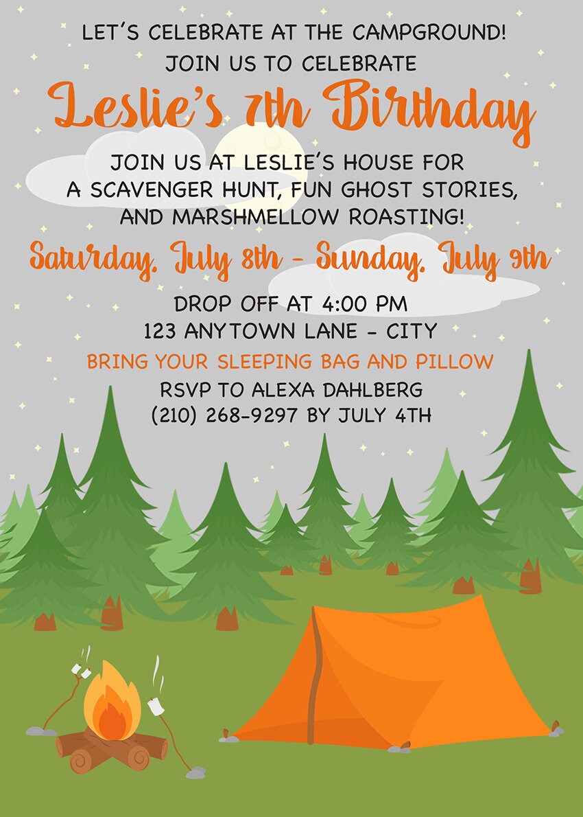 camping-forest-birthday-party-invitation-tent-campfire-s-mores-camp-tr-boogie-bear-invitations