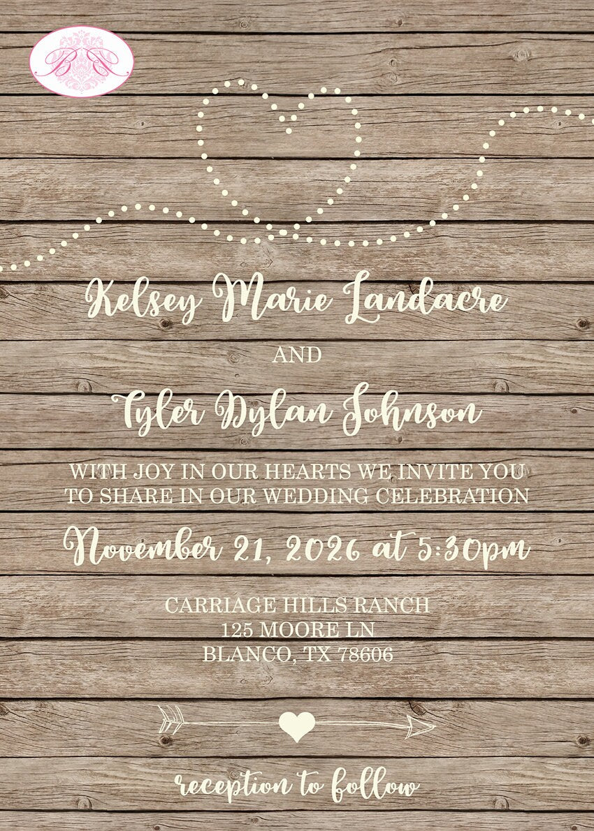 Rustic Wood Wedding Invitation Party Boogie Bear Invitations Landacre Theme  Paperless Printable Printed, image size:850x1190