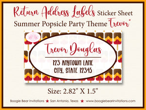 Popsicle Birthday Party Invitation Ice Cream Sweet Boogie Bear Invitations Trevor Theme Paperless Printable Printed