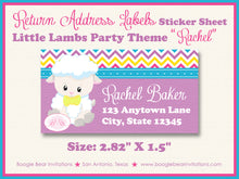 Load image into Gallery viewer, Spring Easter Lambs Birthday Party Invitation Sheep Girl Boogie Bear Invitations Rachel Theme Paperless Printable Printed