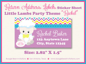 Spring Easter Lambs Birthday Party Invitation Sheep Girl Boogie Bear Invitations Rachel Theme Paperless Printable Printed