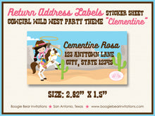 Load image into Gallery viewer, Cowgirl Wild West Birthday Party Invitation Girl Boogie Bear Invitations Clementine Theme Paperless Printable Printed