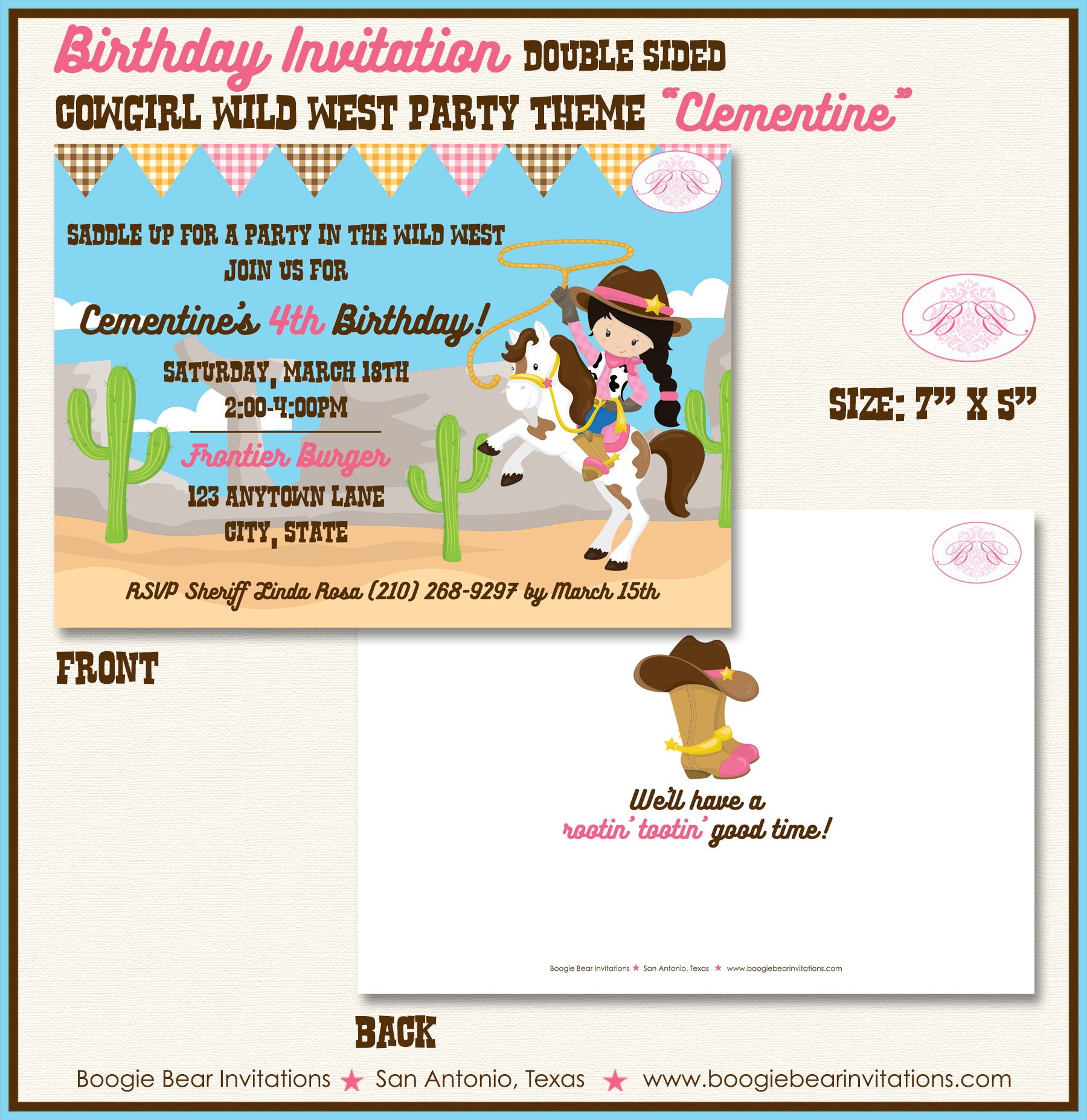 cowgirl-wild-west-birthday-party-invitation-girl-boogie-bear-invitatio-boogie-bear-invitations for Free Printable Cowgirl Birthday Invitations Cowgirl Wild West Birthday Party Invitation Girl Boogie Bear Invitatio – Boogie Bear Invitations for Free Printable Cowgirl Birthday Invitations