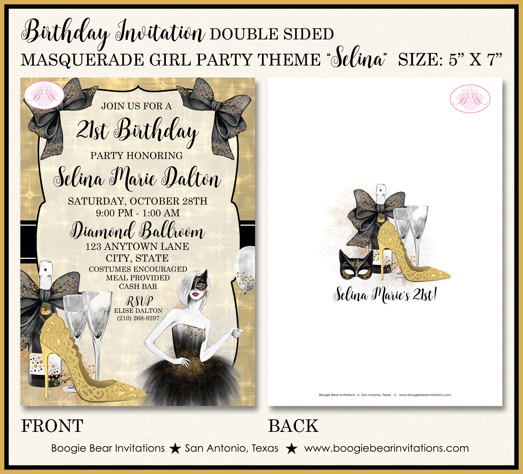 black dress party invitations Little Black Dress Invitation Bridal Shower