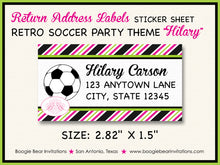 Load image into Gallery viewer, Soccer Birthday Party Invitation Photo Girl Pink Green Boogie Bear Invitations Hilary Theme Paperless Printable Printed