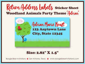 Woodland Animals Baby Shower Invitation Forest Boogie Bear Invitations Adrian Theme Paperless Printable Printed