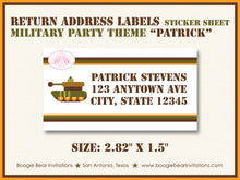 Load image into Gallery viewer, Military Birthday Party Invitation Photo Soldier Boogie Bear Invitations Patrick Theme Paperless Printable Printed