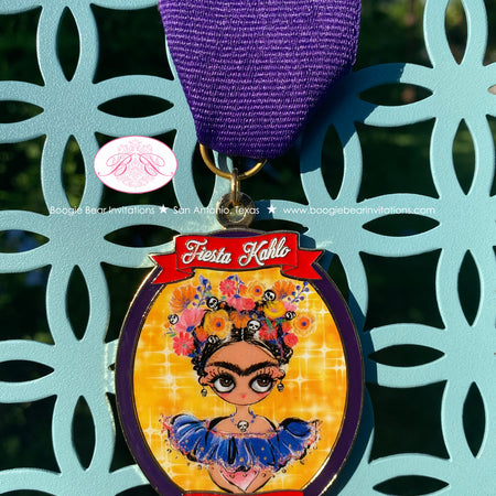 2020 Fiesta Medal Boogie Bear Invitations Fiesta Kahlo Frida San Antonio Cinco de Mayo Glitter Pin