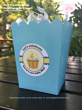 Load image into Gallery viewer, Yellow Rubber Duck Party Popcorn Boxes Mini Favor Food Appetizer Blue Little Duckie Ducky Pool Boy Girl Boogie Bear Invitations Terry Theme