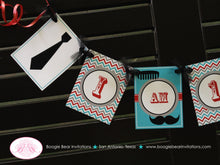Load image into Gallery viewer, Mustache Bash Highchair I am 1 Banner Birthday Party Chevron Red Blue Boy Little Man 1st Hat Bow Tie Boogie Bear Invitations Salvador Theme