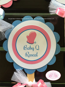 BBQ Reveal Baby Shower Cupcake Toppers Pink Blue Grill Q Summer Dinner Boy Girl Barbecue Party Twins Boogie Bear Invitations Shannon Theme