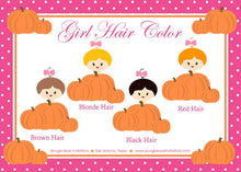 Load image into Gallery viewer, Little Pink Pumpkin Party Banner Birthday Farm Little Fall Girl Scallop Party Orange Harvest 1st 2nd 3rd Boogie Bear Invitations Chloe Theme