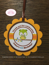 Load image into Gallery viewer, Fall Woodland Animals Party Favor Tags Birthday Owl Fox Pumpkin Thanksgiving Farm Autumn Boy Girl Forest Boogie Bear Invitations Asher Theme