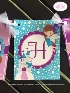 Winter Fairy Happy Birthday Party Banner Girl Purple Lavender Blue Christmas 1st 2nd 3rd 4th 5th 6th Boogie Bear Invitations Parisa Theme