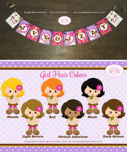 Load image into Gallery viewer, Twin Girls Woodland Birthday Party Banner Name Harvest Forest Pumpkin Farm Barn Country Autumn Fall Boogie Bear Invitations Ivy Izzy Theme