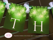 Load image into Gallery viewer, Sweet 16 Birthday Party Name Banner Glowing Ornament Glow Green Lime Olive Girl 16th 21st 30th 40th Boogie Bear Invitations Kathleen Theme