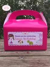 Load image into Gallery viewer, Vet Doctor Girl Party Treat Boxes Favor Birthday Animal Hospital Pink Purple Veterinarian Doctor Nurse Boogie Bear Invitations Catrice Theme