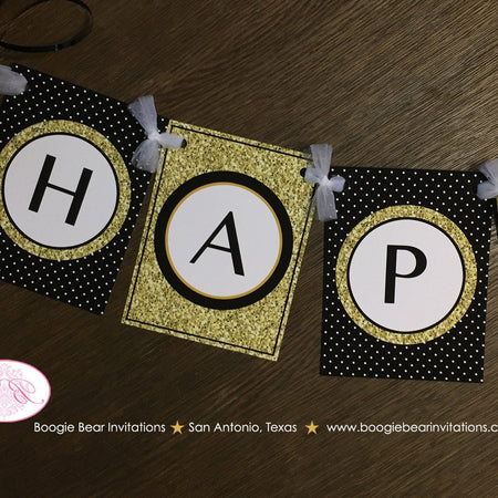 Mr. Wonderful Happy Birthday Party Banner Bow Tie Boy Little Man Black Onederful Glitter Gold ONE 1st 2nd Boogie Bear Invitations Owen Theme