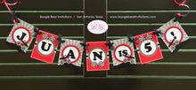 Load image into Gallery viewer, Monster Truck Birthday Party Banner Small Red Black Grey Boy Girl 1st 2nd 3rd 4th 5th 6th 7th 8th 9th Boogie Bear Invitations Juan Theme