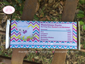 Spring Lambs Birthday Party Candy Bar Wraps Wrappers Sticker Sheep Girl Easter Pink Yellow Purple Blue Boogie Bear Invitations Rachel Theme