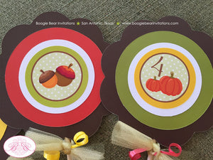 Harvest Girl Birthday Party Centerpiece Sticks Autumn Fall Pumpkin Picking Country Farm Barn Boogie Bear Invitations Georgia Theme Printed