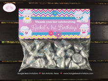 Load image into Gallery viewer, Spring Lambs Birthday Party Treat Bag Toppers Folded Favor Easter Sheep Outdoor Garden Picnic Pink Girl Boogie Bear Invitations Rachel Theme