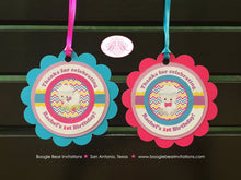 Load image into Gallery viewer, Spring Lambs Birthday Party Favor Tags Easter Little Sheep Girl Pink Yellow Purple Garden Spring Picnic Boogie Bear Invitations Rachel Theme