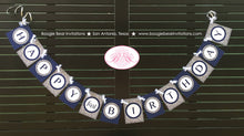 Load image into Gallery viewer, Mr. Wonderful Happy Birthday Party Banner Boy Little Man Navy Blue Silver Grey White Onederful 1st 2nd Boogie Bear Invitations Odin Theme