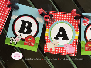 Farm Animals Birthday Party Banner Small Mi Moo Sa Bar Mimosa Girl Boy Barn Boy 1st 2nd 3rd 4th 5th 6th Boogie Bear Invitations Peyton Theme