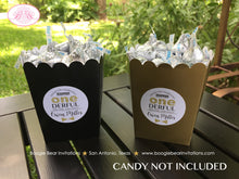 Load image into Gallery viewer, Mr Wonderful Birthday Party Popcorn Boxes Mini Favor Boy Candy Buffet Food Onederful First Black Gold 1st Boogie Bear Invitations Owen Theme