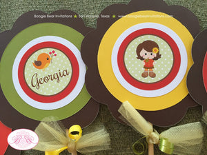 Harvest Girl Birthday Party Centerpiece Sticks Autumn Fall Pumpkin Picking Country Farm Barn Boogie Bear Invitations Georgia Theme Printed