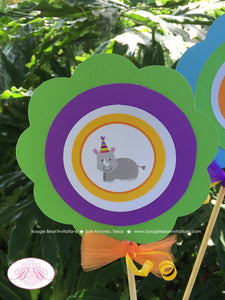 Wild Animals Birthday Party Centerpieces Girl Boy Zoo Safari Jungle Gender Neutral Tropical Serengeti Boogie Bear Invitations Cassidy Theme