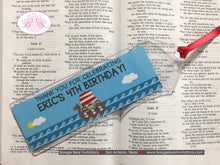 Load image into Gallery viewer, Viking Birthday Party Bookmarks Favor Girl Boy Warrior Boy Girl Ocean Red Blue Medieval Voyage Ship Boat Boogie Bear Invitations Eric Theme