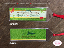 Load image into Gallery viewer, Rainforest Birthday Party Bookmarks Favor Girl Boy Rain Forest Green Amazon Jungle Wild Reptile Zoo Bug Boogie Bear Invitations Mowgli Theme
