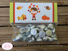 Load image into Gallery viewer, Autumn Harvest Birthday Party Treat Bag Toppers Folded Favor Fall Pumpkin Girl Country Forest Farm Kid Boogie Bear Invitations Georgia Theme