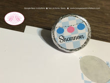 Load image into Gallery viewer, BBQ Reveal Baby Shower Circle Stickers Sheet Candy Small Favor Pink Blue Q Summer Boy Girl Party Game Boogie Bear Invitations Shannon Theme