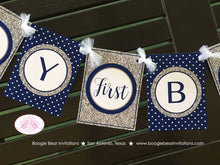 Load image into Gallery viewer, Mr. Wonderful Birthday Party Package Boy Little Man Navy Blue Silver Grey White Onederful Banner 1st 2nd Boogie Bear Invitations Odin Theme