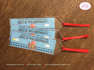 Viking Birthday Party Bookmarks Favor Girl Boy Warrior Boy Girl Ocean Red Blue Medieval Voyage Ship Boat Boogie Bear Invitations Eric Theme
