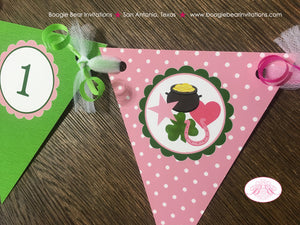 Lucky Charm Pennant I am 1 Banner Birthday Party Highchair Pink Green Shamrock St. Patricks Day 1st 2nd Boogie Bear Invitations Eileen Theme