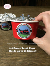 Load image into Gallery viewer, Motorcycle Birthday Party Treat Cups Candy Buffet Paper Red Black Racing Boy Motocross Enduro Racing Boogie Bear Invitations Giacomo Theme