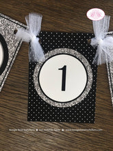 Load image into Gallery viewer, Mr. Wonderful Highchair I am 1 Banner Birthday Party Bow Tie Boy Little Man Silver Black Onederful 1st Boogie Bear Invitations Otis Theme