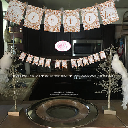 Gold Confetti Hearts Valentine's Party Pennant Cake Banner Topper Foil Glitter Day Love Rose Bronze Boogie Bear Invitations Henderson Theme