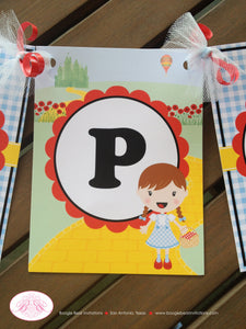Wizard of Oz Birthday Party Package Yellow Brick Road Girl Red Shoes Banner Dorothy Poppies Castle Witch Boogie Bear Invitations Ruby Theme
