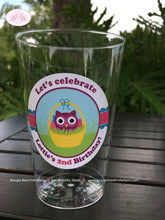Load image into Gallery viewer, Easter Owls Birthday Party Beverage Cups Plastic Drink Girl Boy Spring Pink Basket Forest Egg Woodland Boogie Bear Invitations Lottie Theme