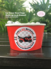 Load image into Gallery viewer, Motorcycle Birthday Party Treat Cups Candy Buffet Paper Red Black Racing Boy Girl Enduro Motocross Racing Boogie Bear Invitations Cody Theme
