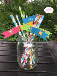 Easter Owls Party Pennant Straws Birthday Paper Beverage Drink Girl Boy Egg Decorating Basket Painting Boogie Bear Invitations Lottie Theme