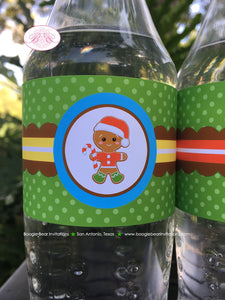 Gingerbread Birthday Party Bottle Wraps Boy Girl Wrappers Label Cover Christmas Candy Cookie Decorating Boogie Bear Invitations Hansel Theme