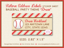 Load image into Gallery viewer, Retro Baseball Birthday Party Invitation Softball Bat Ball Mitt Team Boy Girl Boogie Bear Invitations Drew Theme Paperless Printable Printed