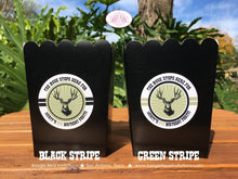 Load image into Gallery viewer, Deer Hunting Party Popcorn Boxes Mini Favor Food Birthday Buck Wild Game Dinner Bust Head Antlers Boy Boogie Bear Invitations Wyatt Theme