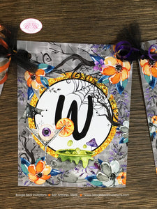 Halloween Hat Witch Party Name Banner Haunted House Pumpkin Hat Cocktail Spiderweb Orange Black Forest Boogie Bear Invitations Craven Theme